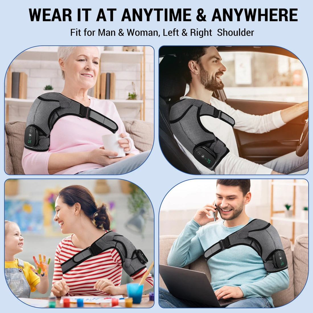 HeatFlex™ Shoulder Support Massager
